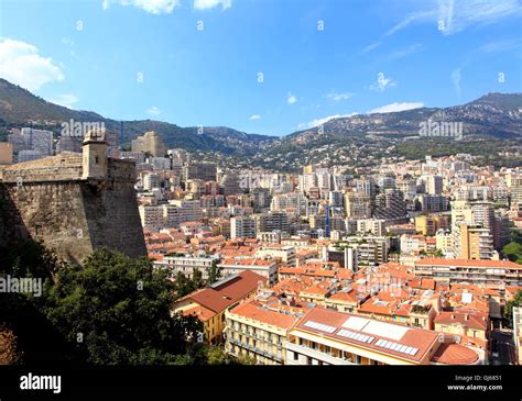 Aerial View Of Monte Carlo Monaco Stock Photo Alamy