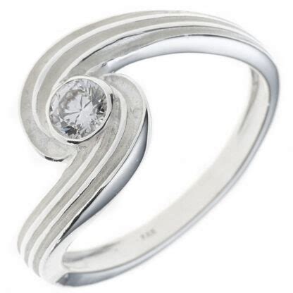 Ring Twist 925 Silber mit Zirkonia weiß Marinas Schmuckwelt