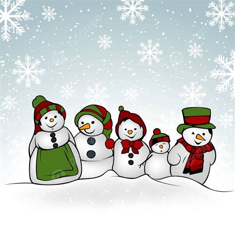 Snowman Family Frozen Snow Snowy Vector, Frozen, Snow, Snowy PNG and ...