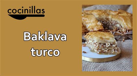 Receta De Baklava Turco Youtube