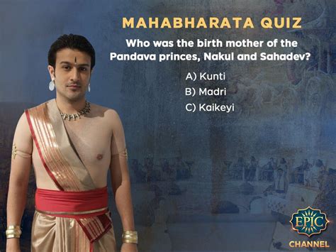 Answer this Mahabharata question | Dharmakshetra, Epic, Mythology