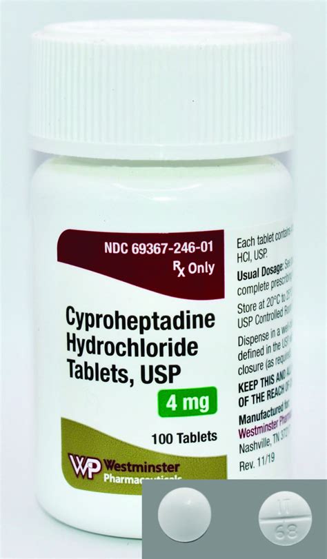 Cyproheptadine Hcl Tablets Usp — Westminster Pharmaceuticals