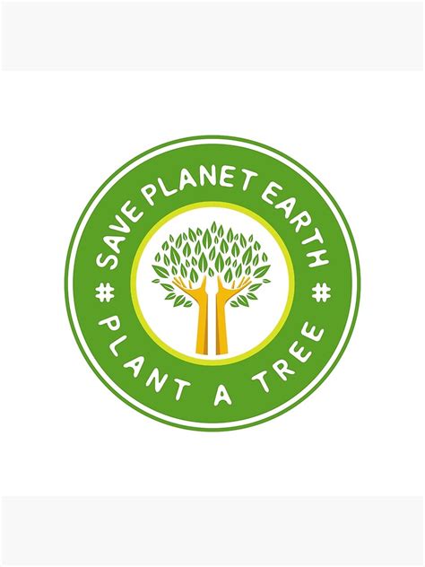 Save Planet Earth Plant A Tree Poster By Fourretout Redbubble