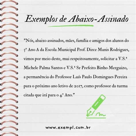 13 Exemplos De Abaixo Assinado De Moradores Escolar E Mais