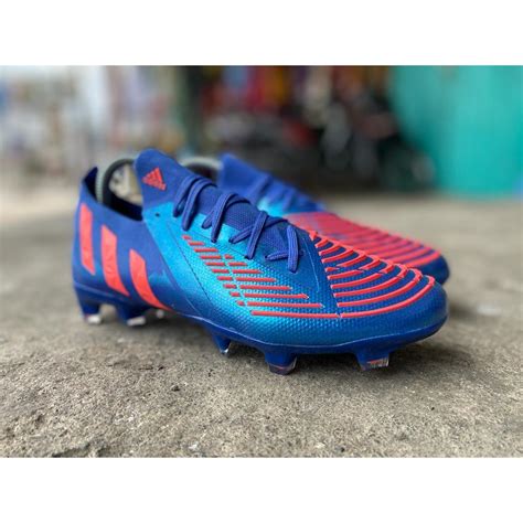 Jual Sepatu Bola Adidas Predator Edge1 Low Fg Hi Res Blue Shopee Indonesia