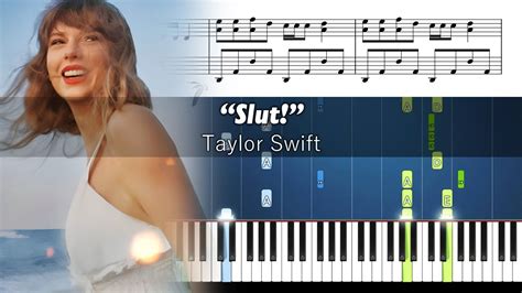 Taylor Swift Slut Taylors Version From The Vault Piano