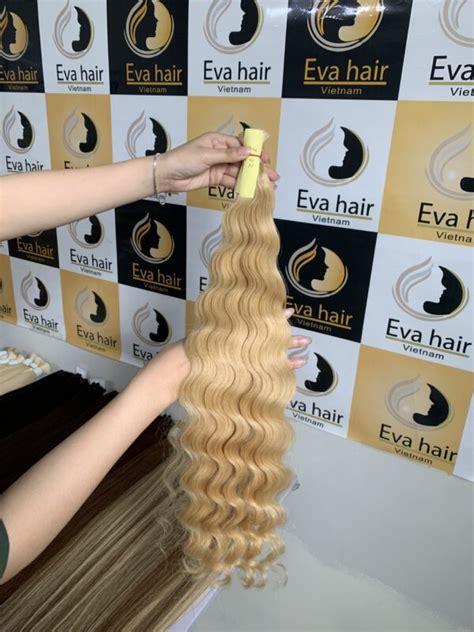 Bulk Curly Hair Super Hight Quality Blonde Vietnam Hair Extension