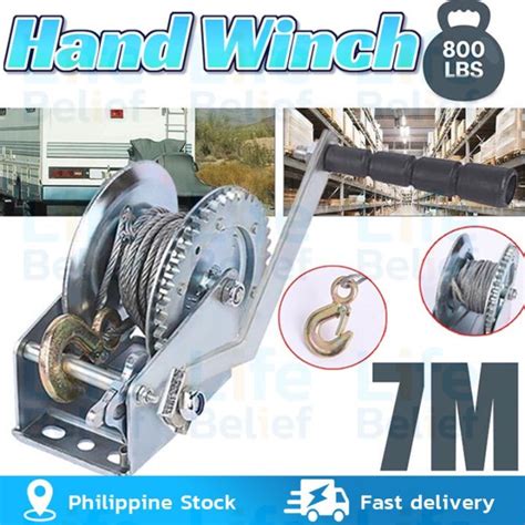 Cod Lbs Lbs Lbs Wire Rope Hand Winch Kualitas Tinggi Hand