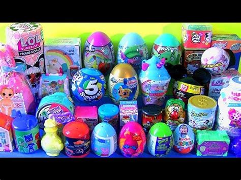 35 Surprise Eggs Toys Baby Born Surprise Unicorn Slime Lol Video