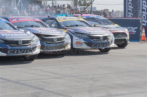 Rallycross Drivers Competing During The Red Bull GRC Editorial Stock