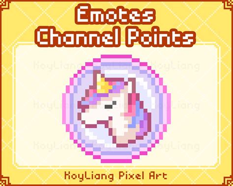 an image of a pixel art with the text emotes channel points