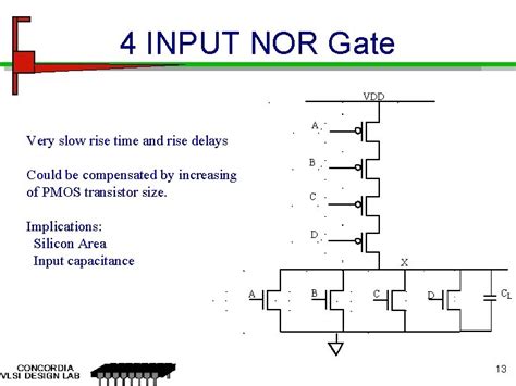 Cmos Circuit Of Nor Gate Circuit Diagram