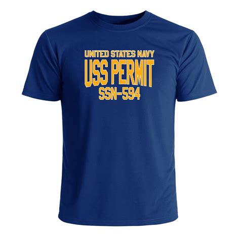 Uss Permit Ssn 594 T Shirt New Us Navy Submarine T Shirts