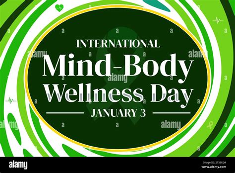 International Mind Body Wellness Day Wallpaper In Green Fresh Color