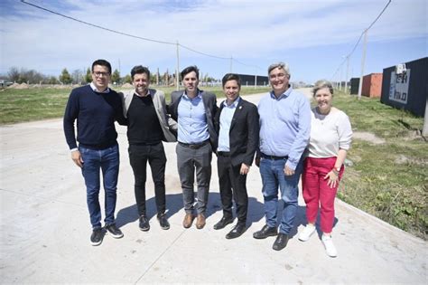 Kicillof recorrió los avances de obras de infraestructura en Castelli