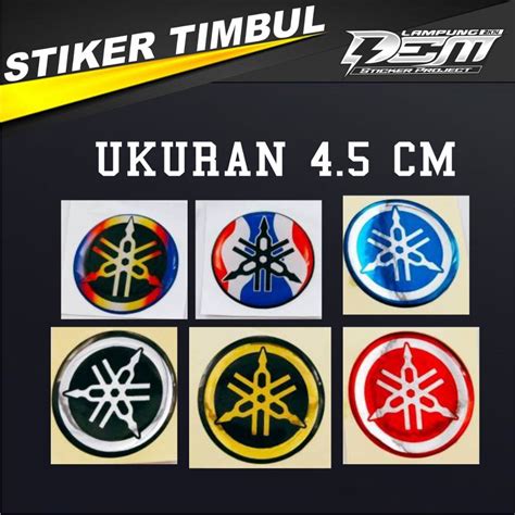 Jual Emblem Sticker Timbul Logo GARPUTALA YAMAHA MIO D Thailand Rainbow