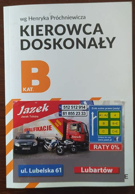 Kierowca Doskona Y Kategoria B Wg H Pr Chniewicz Lubart W Kup