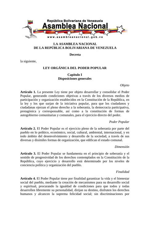 PDF Ley Orgánica del Poder Popular PDF file2 motivos de origen