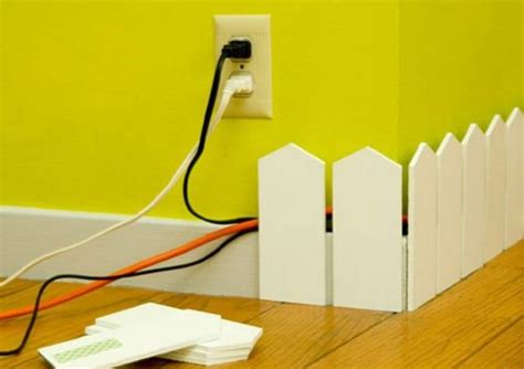 12 Ways How To Hide Electrical Cords And To Create Cable Wall Art At Home