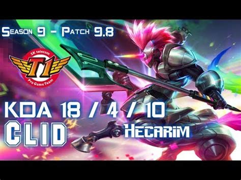 SKT T1 Clid HECARIM Vs NIDALEE Jungle Patch 9 8 KR Ranked YouTube