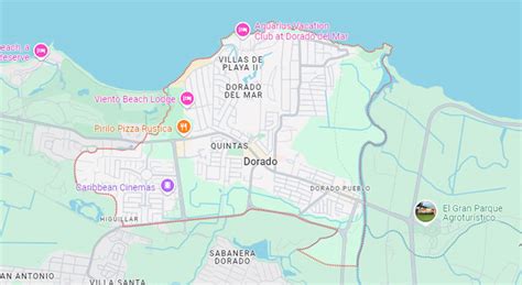 Mapa Y Calles En El Municipio Dorado Puerto Rico Urbano Cotidiano