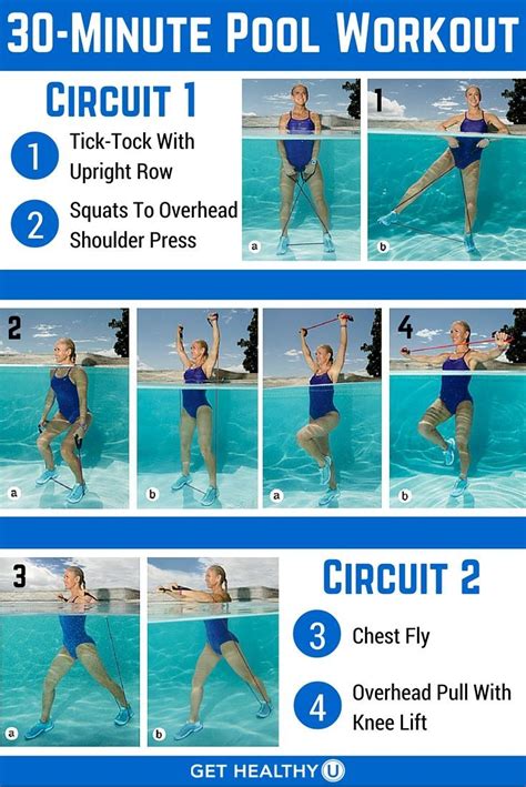 26 Best Workouts For The Pool Images On Pinterest Swimming Workouts