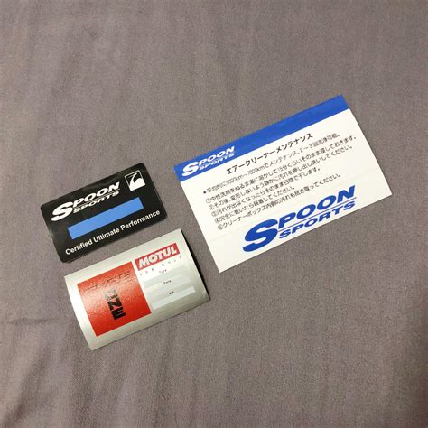 Spoon Sports Stickers For Engine Bay Car Accessories Accessories On