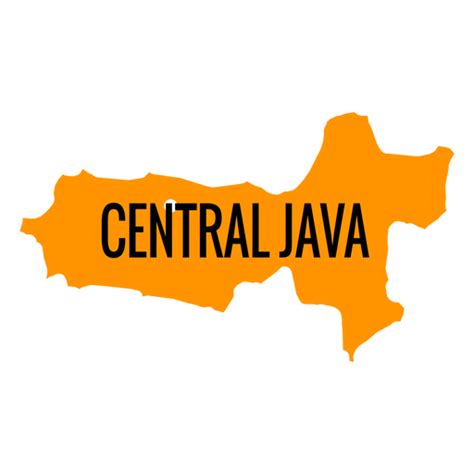 Central Java Province Map PNG & SVG Design For T-Shirts