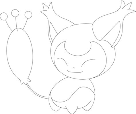 Skitty coloring page | Free Printable Coloring Pages