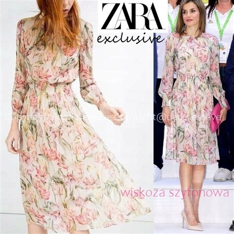 Zara Luksusowa Sukienka Premium Kwiaty Komunia S M Allegro Pl