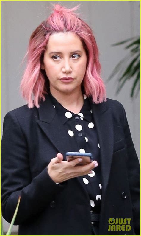 Ashley Tisdale Debuts Bright Pink Hair In Weho Photo 4198950