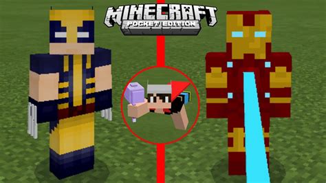 SAIU NOVO ADDON DE HERÓIS VINGADORES PARA MINECRAFT PE YouTube