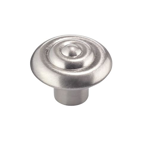 Richelieu Beloeil 1 1 4 In Brushed Nickel Round Traditional Cabinet Knob Bp2391132195 At