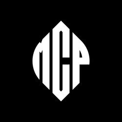 Mcp logo letter design Royalty Free Vector Image