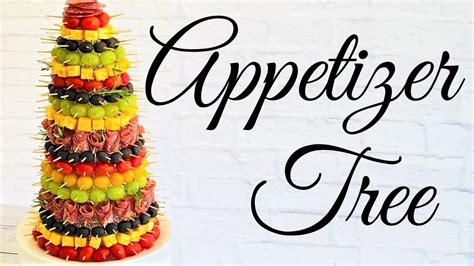 Appetizer Tree Video Adorable Mini Skewer Appetizer Idea Youtube