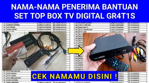 Cara Cek Penerima Bantuan Set Top Box Tv Digital Dari Kominfo Youtube