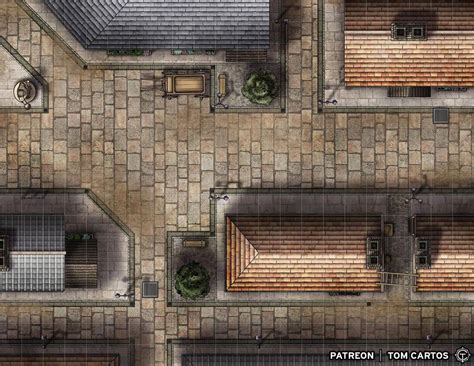 Middle Class Streets [Battlemap] [22x17] : battlemaps | Tabletop rpg ...