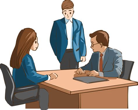 Office Workers Meeting Png Graphic Clipart Design Png