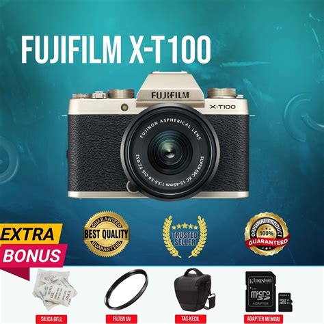 Jual GUBUK KAMERA MIRRORLESS FUJIFILM FUJI X T100 XT100 KIT 15 45MM