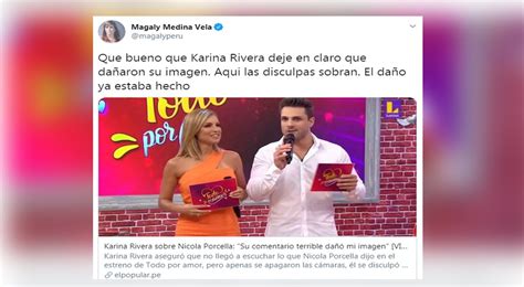 Magaly Medina Twitter Resalta Que Karina Rivera Haya Reconocido Que