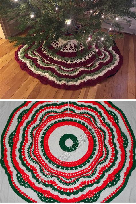 Free Crochet Christmas Tree Skirt Patterns Page Of Artofit