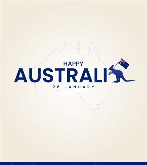 Premium Vector Happy Australia Day Creative Australia Day Design For