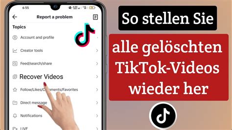 So stellen Sie meine gelöschten Tik Tok Videos wieder her Neues Update