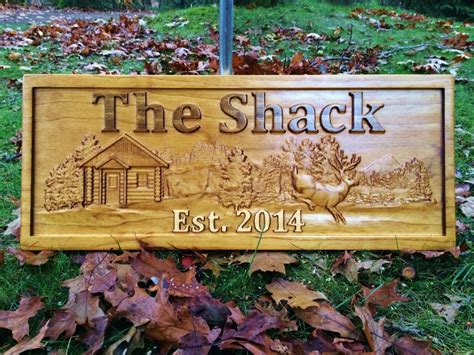 Personalized Cabin Sign Custom Wood Sign Rustic Cabin Decor - Etsy