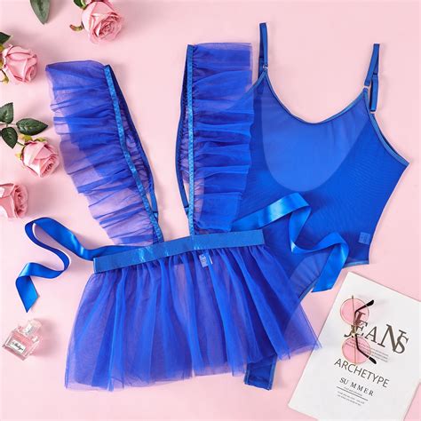 Generic New Lace Mesh See Through Thin Backless Corset Sexy Lingerie Suit Female Walmart