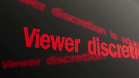 Viewer Discretion Is Advised Text Running On TV Screen. Graphic Content Warning Stock Footage ...