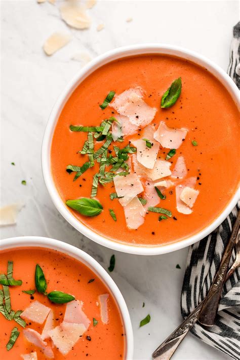 Creamy Tomato Soup Garnish Glaze