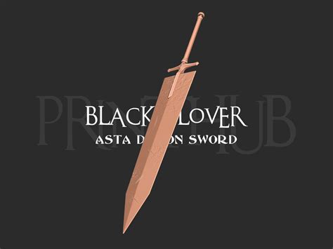 Asta Demon Slayer Sword - Black Clover Weapon | CGTrader