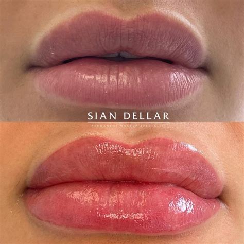 Portfolio Lip Blush Before And After Sian Dellar