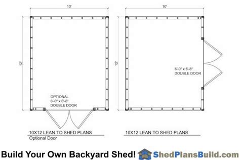 8x12 Lean To Shed Plans | Start Building Now